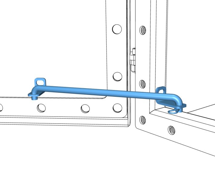 Machine Door Using Stay Door Stay for NEMA 6P / IP68 Enclosures | SLAYSON